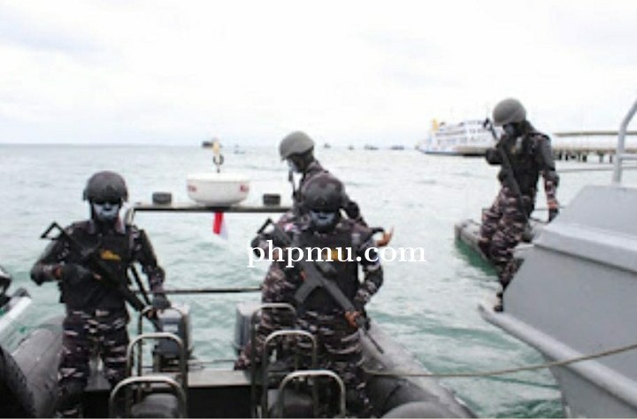 Lanal Aru Gelar Simulasi Pengamanan Laut Jelang Pemilu 2024