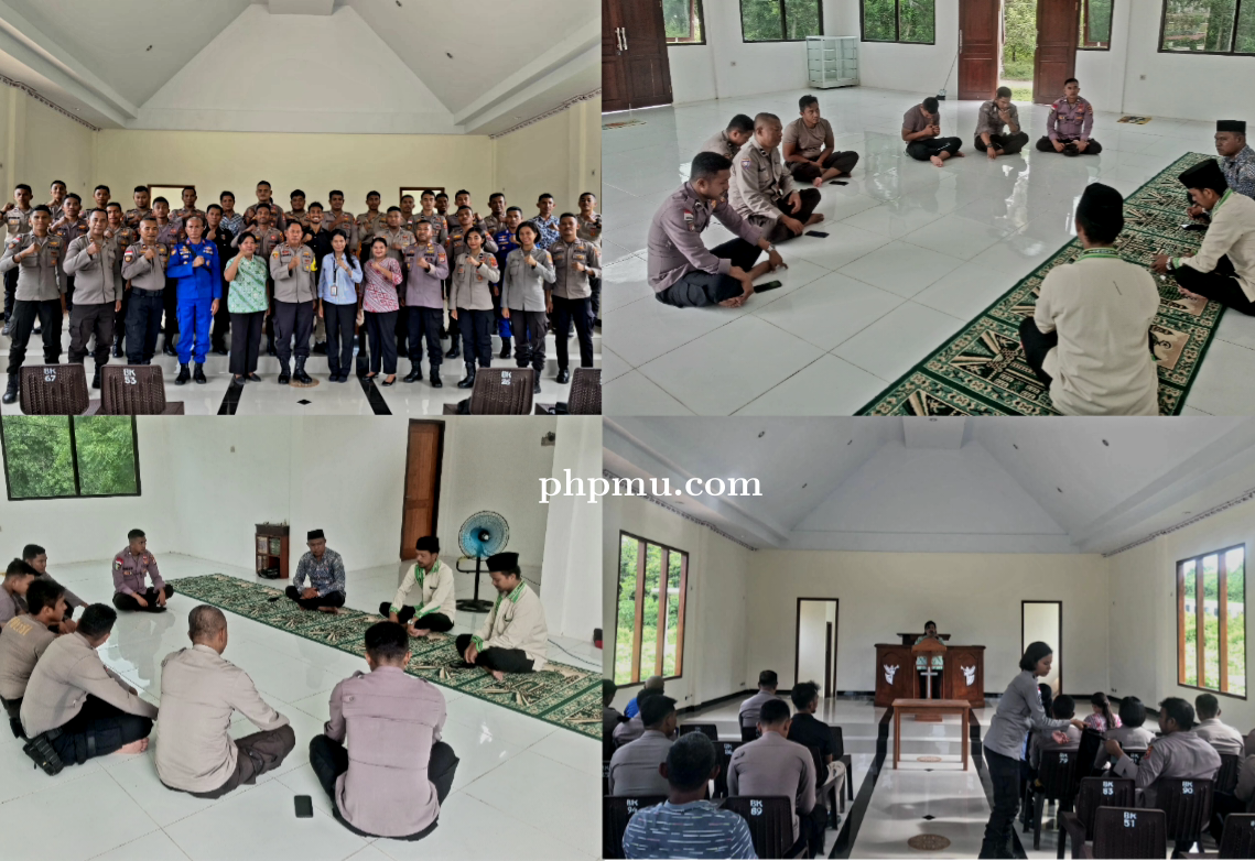 Tingkatkan Mental Spritual Anggota Polri, Polres MBD Gelar Kegiatan Binrohtal 